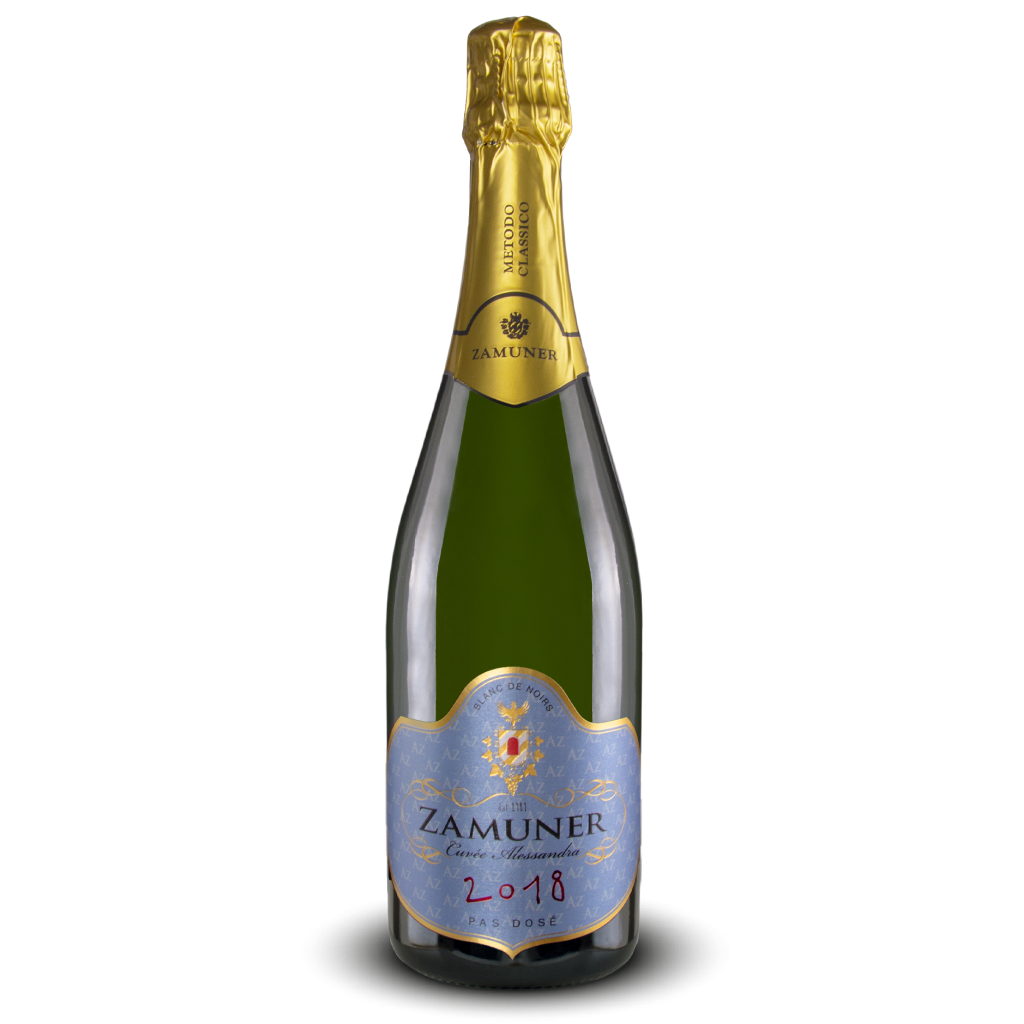 ZAMUNER  “CUVÈE ALESSANDRA” – Metodo Classico Blanc de Noir Pas Dosè Millesimato